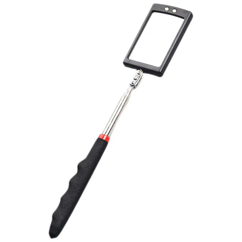 Espejo de inspección telescópico, tubo de acero inoxidable, herramienta portátil extensible para reparación de automóviles, uso mecánico automotriz