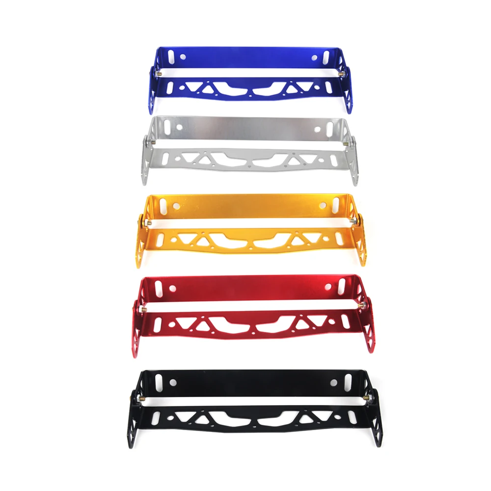 Universal Aluminum Car JDM Styling License Plate Frame Frame Tag Holder New 1pc Multi Color Power License Plate Frames