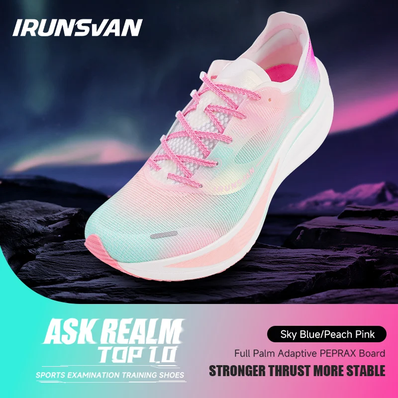 IRUNSVAN Professional Marathon Running Shoes 2024 Suitable for Heavy Runners Outdoor Sport Shoes Breathable Cushioned Rebound