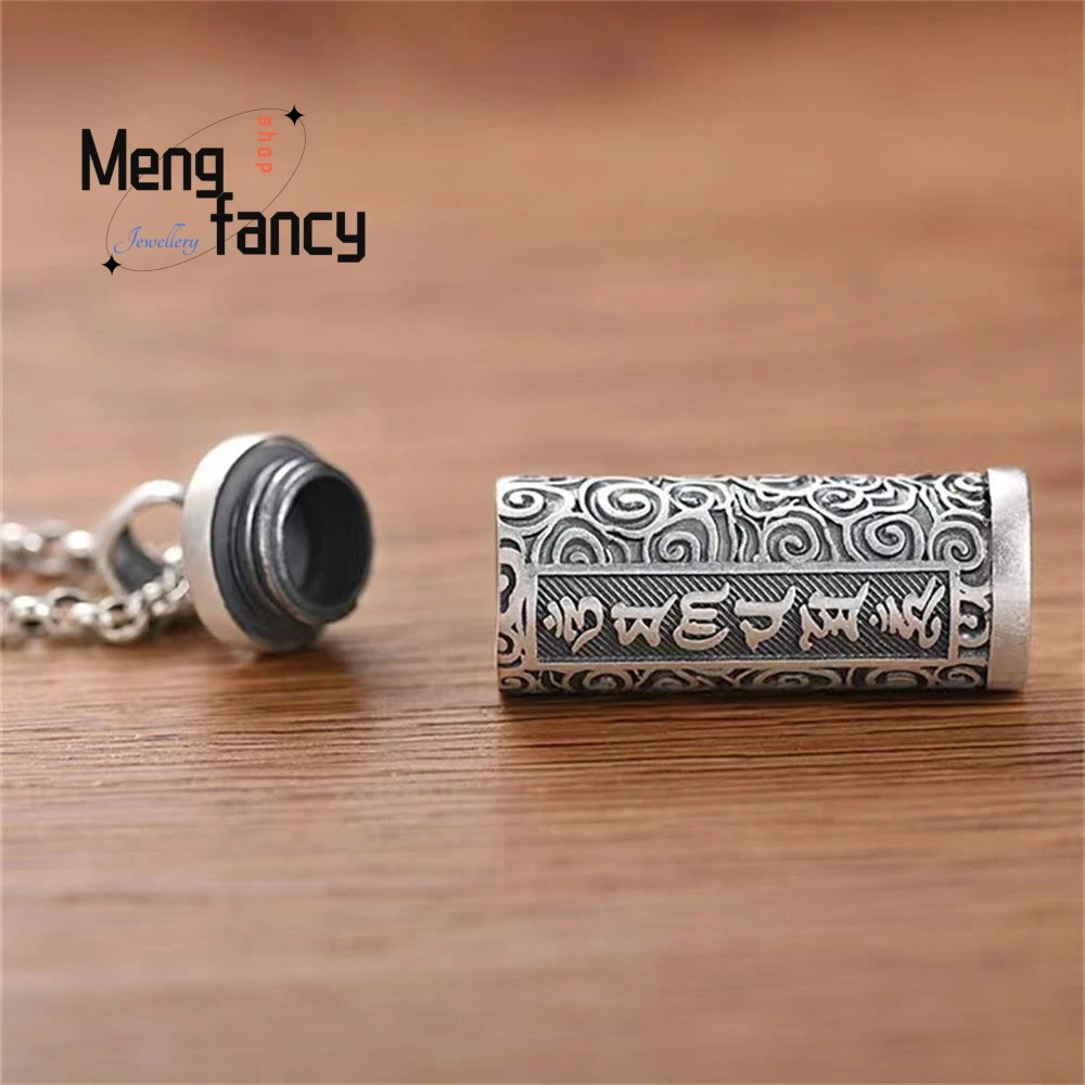 Hollow Can Be Opened to Load Things Can Be Assured That the Sutra Six Words of Truth Necklace Ga Wu pendant Fashion Fine Jewelry