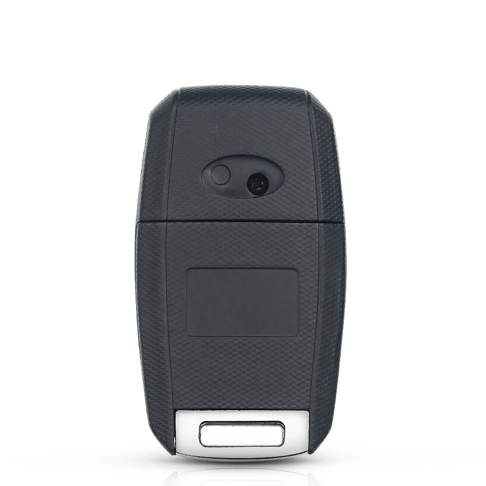 KEYYOU Folding Flip 2 Buttons Remote Key Shell For Kia K3 K5 Replacement Car Key Blanks Case Fob Cover Uncut HY18 Blade