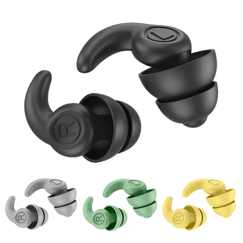 Swimming Ear Plugs Waterproof Anti Noise Silicone Earplugs For Sleeping Diving Surf Soft Comfort Natation Swimming Ear Protector