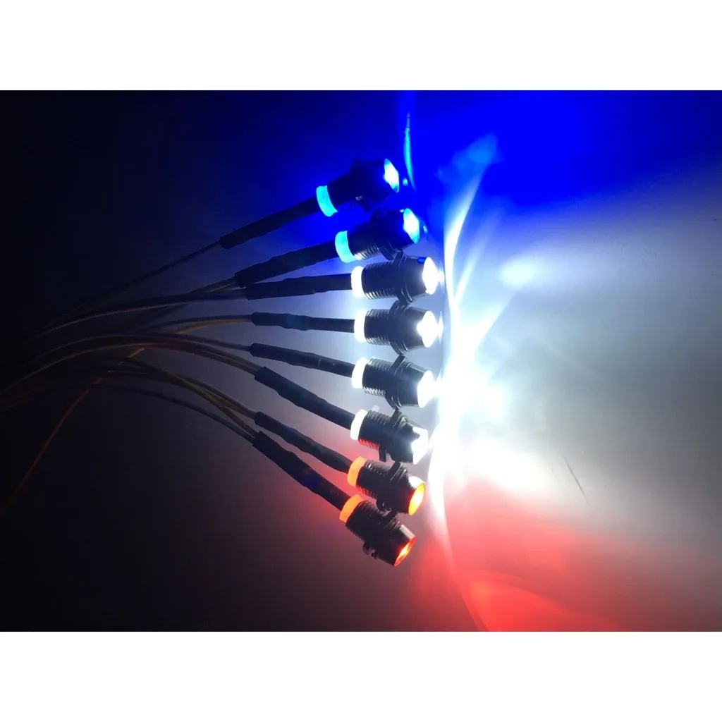 RC Decorative light LED light 8P 2x5mm Red 2X5mm Blue 4x5mm White for 1/10 Car