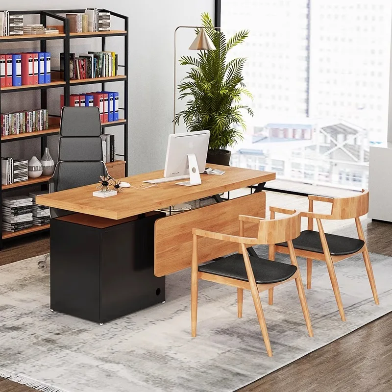 Table Writing Desk Modern Workstation Work Meeting Room Office Desks Organizer Luxury Scrivania Con Cassetti Modern Furniture