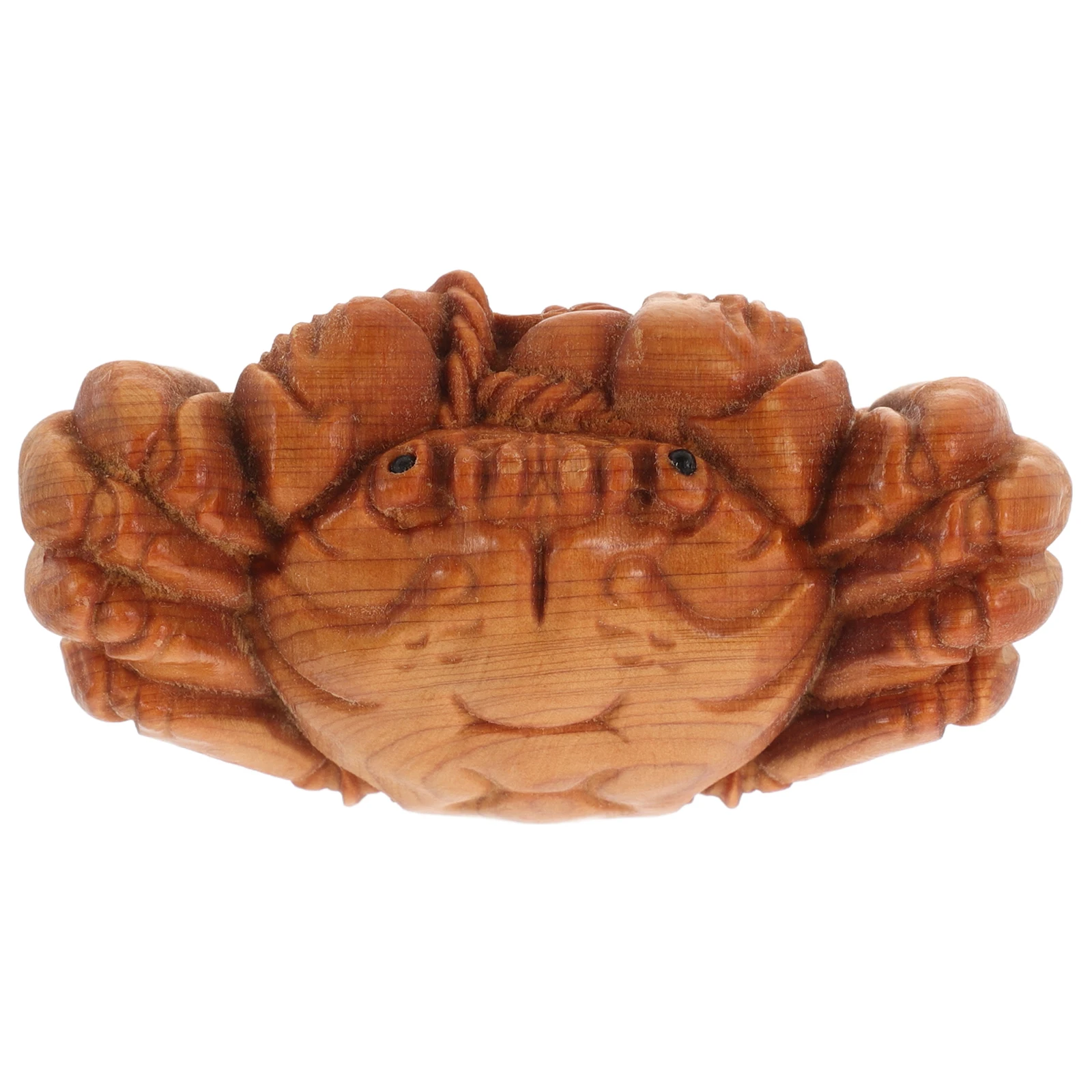 カニの装飾品人工おもちゃ彫刻木製ヘビ像シミュレーションヴィンテージ装飾