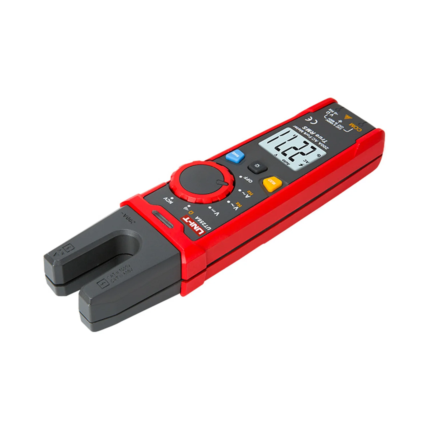 UNI-T UT256A Digital Clamp Meter True RMS Fork Meters AC Current Pliers Ammeter Fork Meter Voltmeter Capacitor Frequency Tester