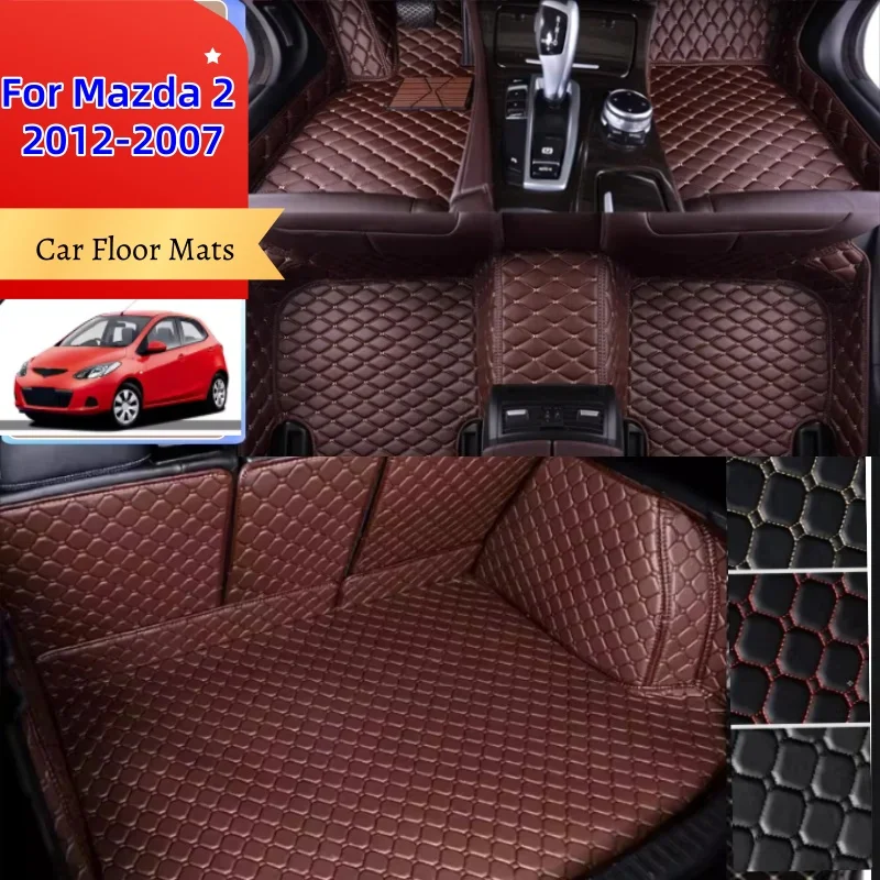

Customized Full Coverage Car Floor Mat For Mazda 2 2012 2011 2010 2009 2008 2007 Car Interior Accessories Carpet Car Accessories