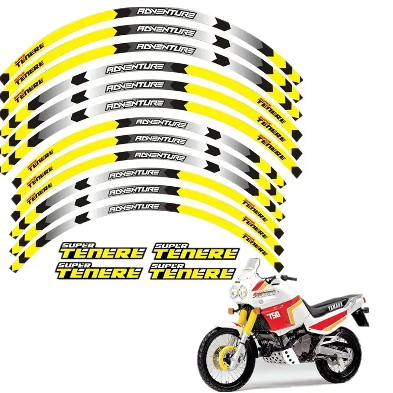 For YAMAHA SUPER TENERE 750 1200 XT1200Z Motorcycle Motor Parts Contour Wheel Decoration Decal Sticker - B