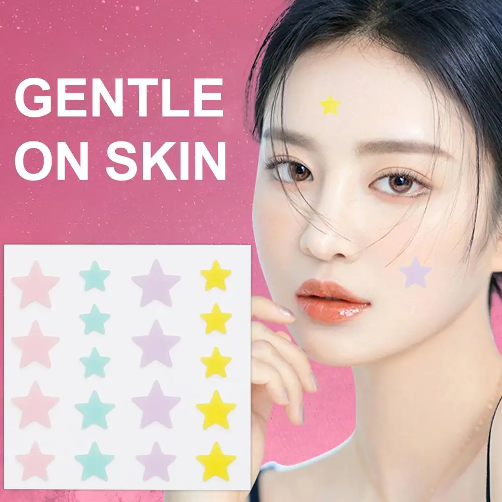 18/36 pz Colorato A Forma di Stella Acne Toppe E Stemmi Carino Unico Idrocolloide Brufolo Copertura Adesivo Invisibile Acne Cura Della Pelle Patch