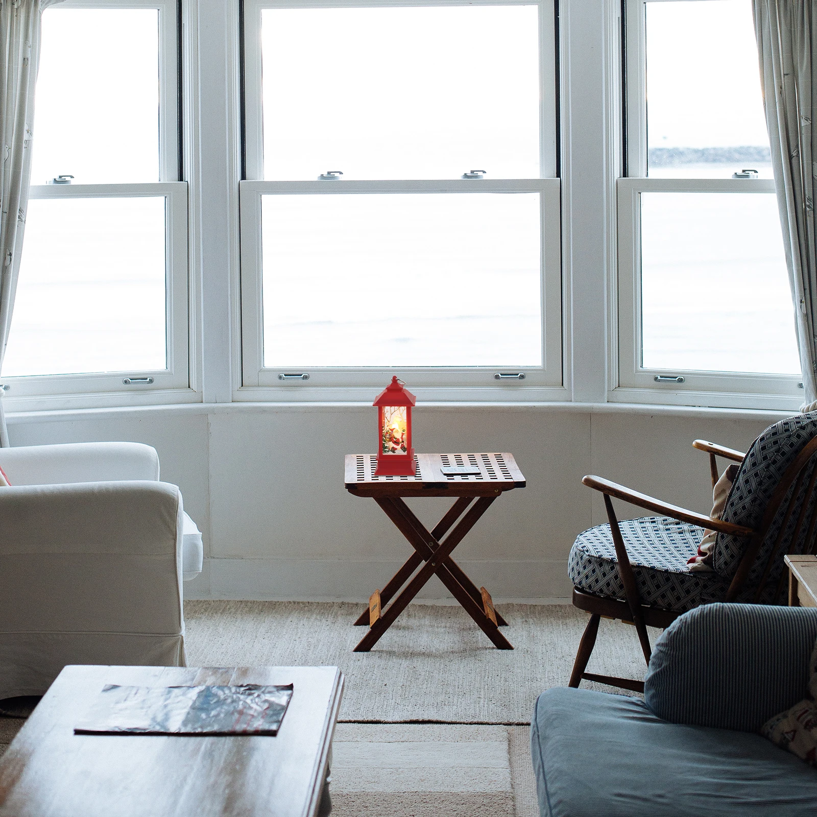 

3Pcs LED Lantern Christmas Style Lamp Wear-Resistant Durable Material Xmas Design Christmas Decoration Lamp Xmas Party Adornment