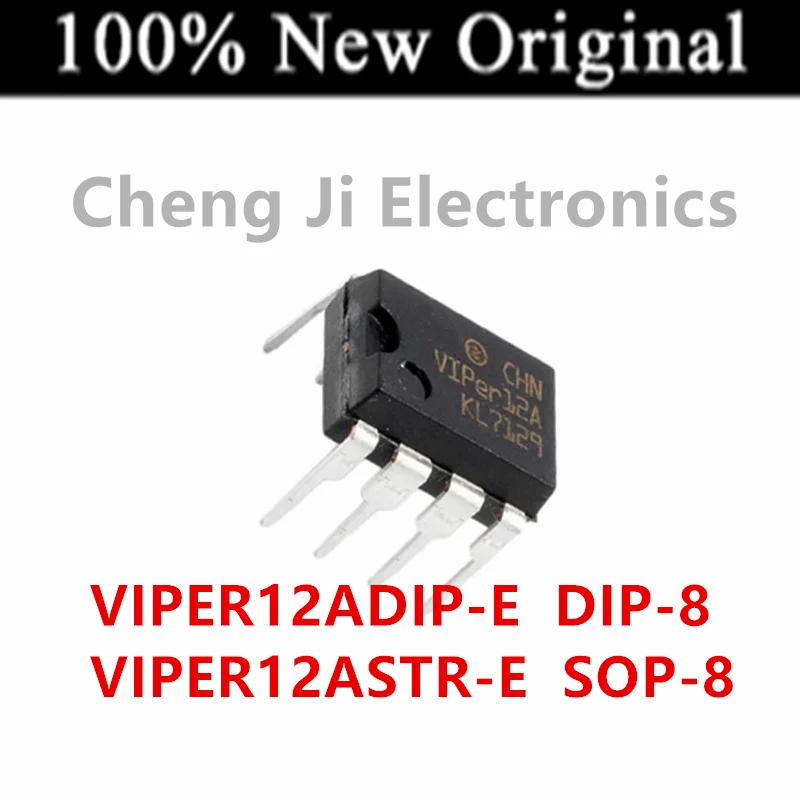 10PCS/Lot   VIPER12ADIP-E   VIPer12A  、VIPER12ASTR-E   SOP-8  New original switch power converter chip   VIPER12ADIP