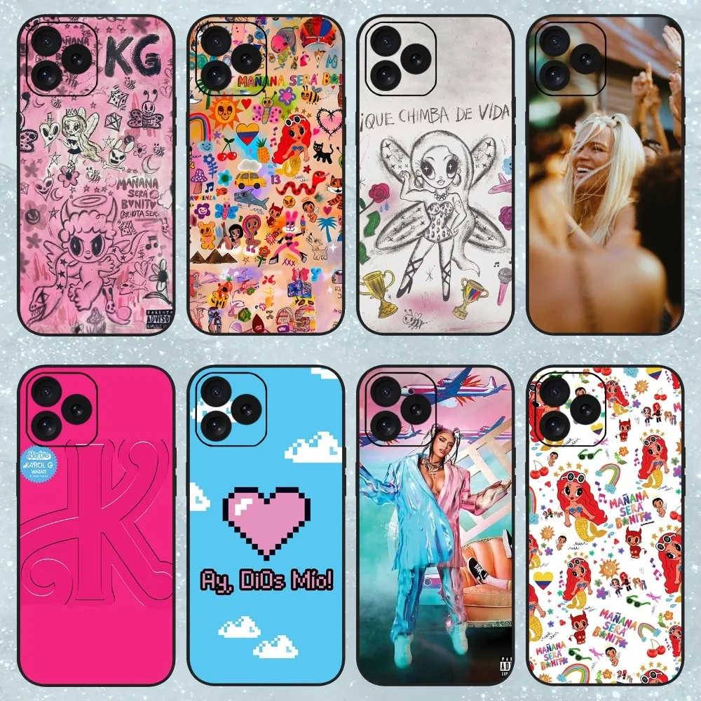 

Singer K-Karol G BICHOTA Phone Case For iPhone 11 12 13 14 15 8 XS Mini X XR PRO MAX Plus Cover