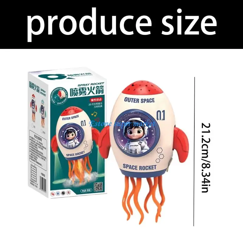 090B Astronave danzante con proiezione a LED con musicali Giocattolo musicale automatico interattivo