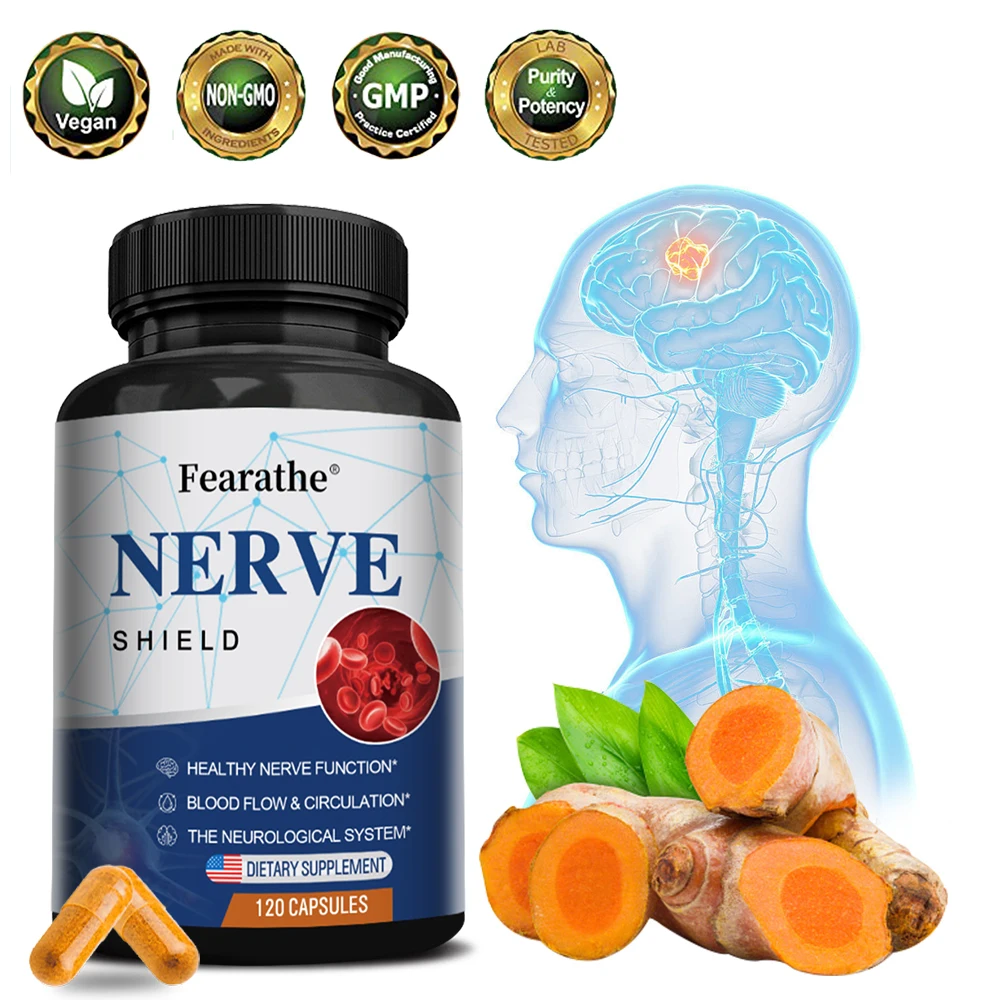 Premium Nerve Support Supplement with Alpha Lipoic Acid to Promote Circulation, Healthy Nervous System in Feet, Hands & Toes