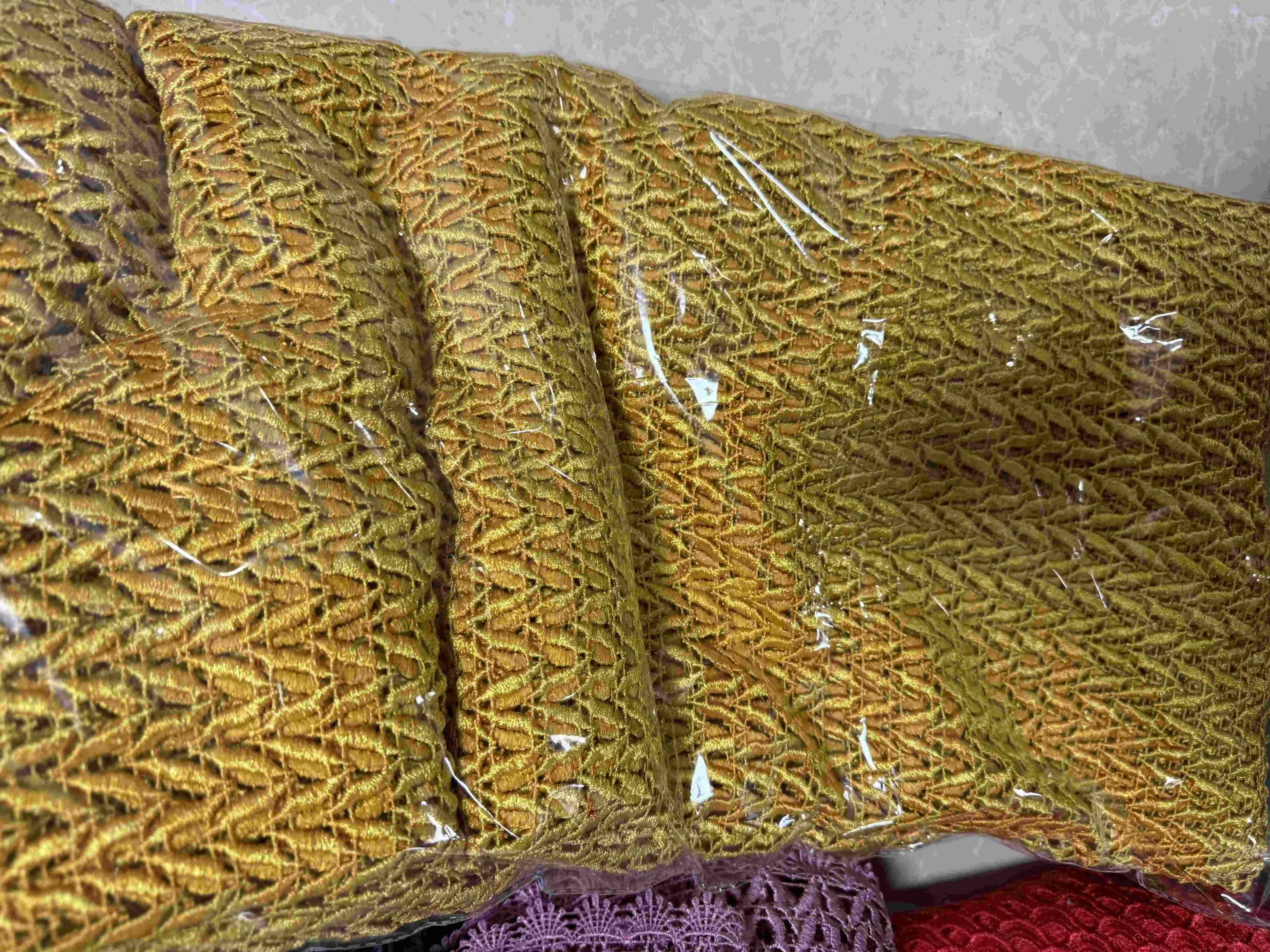 

2025 African Nigerian Sequins Embroidery Tulle Lace Fabric High Quality Beads Stone Prom Dresses Sewing Guipure 5 Yards JY492