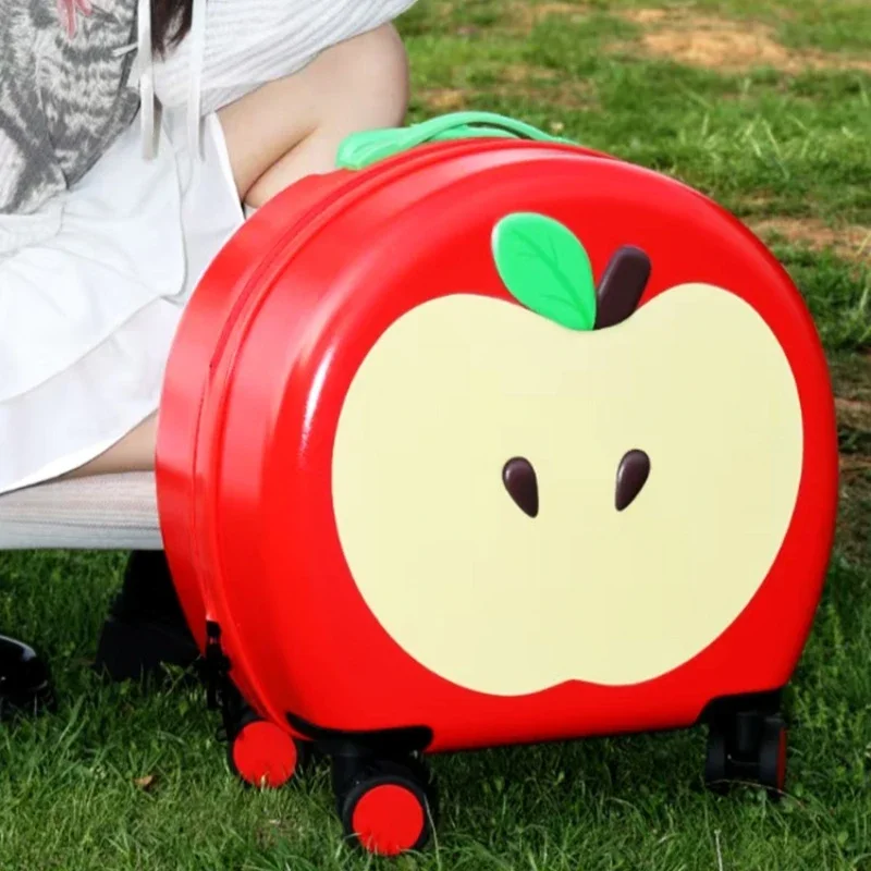 Red apple suitcase, cartoon cute small, light suitcase red, new 20-inch, boarding case for female students