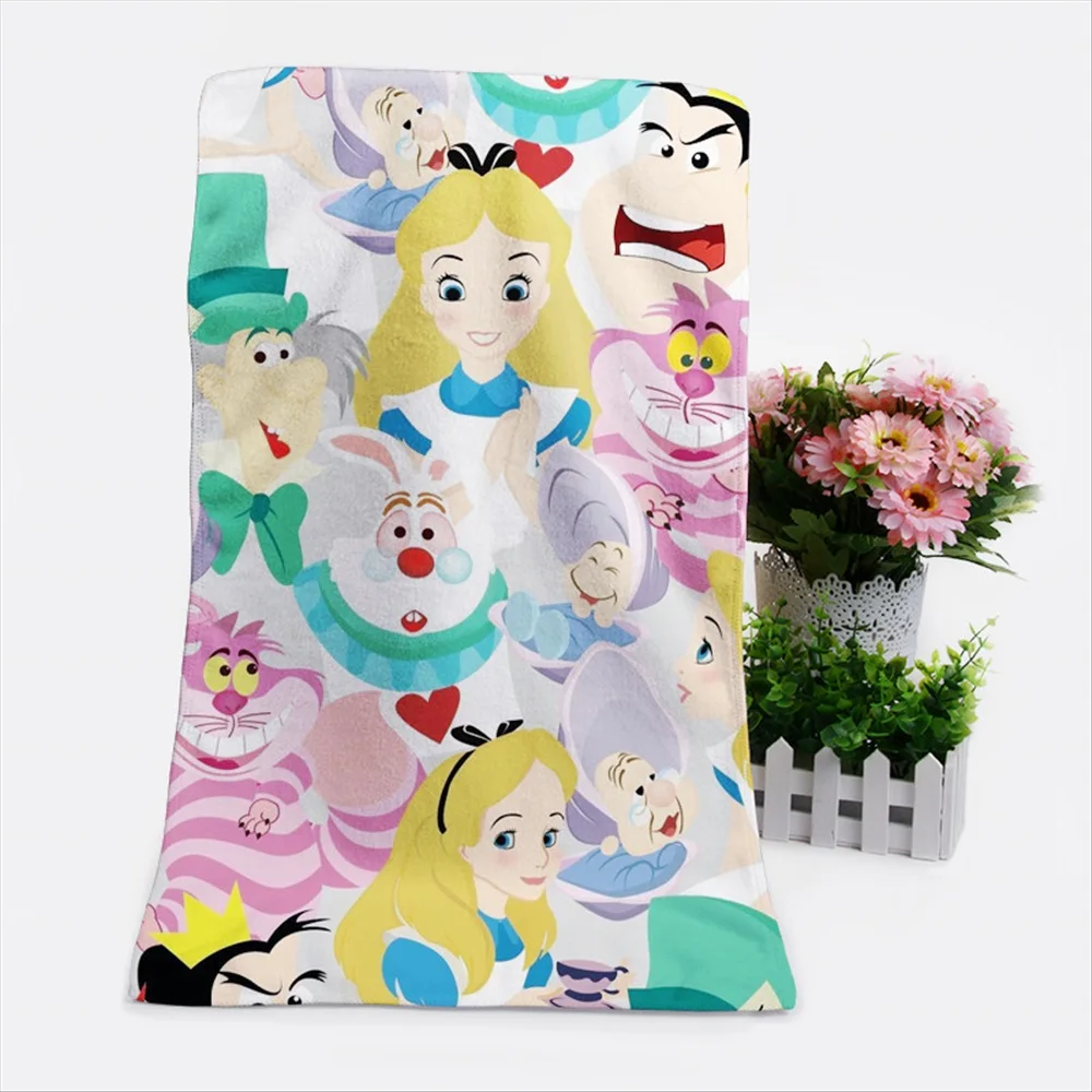 Disney Alice in Wonderland-Toalla de baño personalizada para niños, de secado rápido Toalla de playa, suave y absorbente