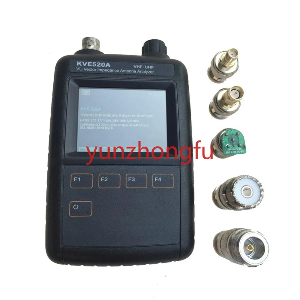 VHF/UHF VU Vector Impedance Antenna Analyzer KVE520A with 5pcs Adapters