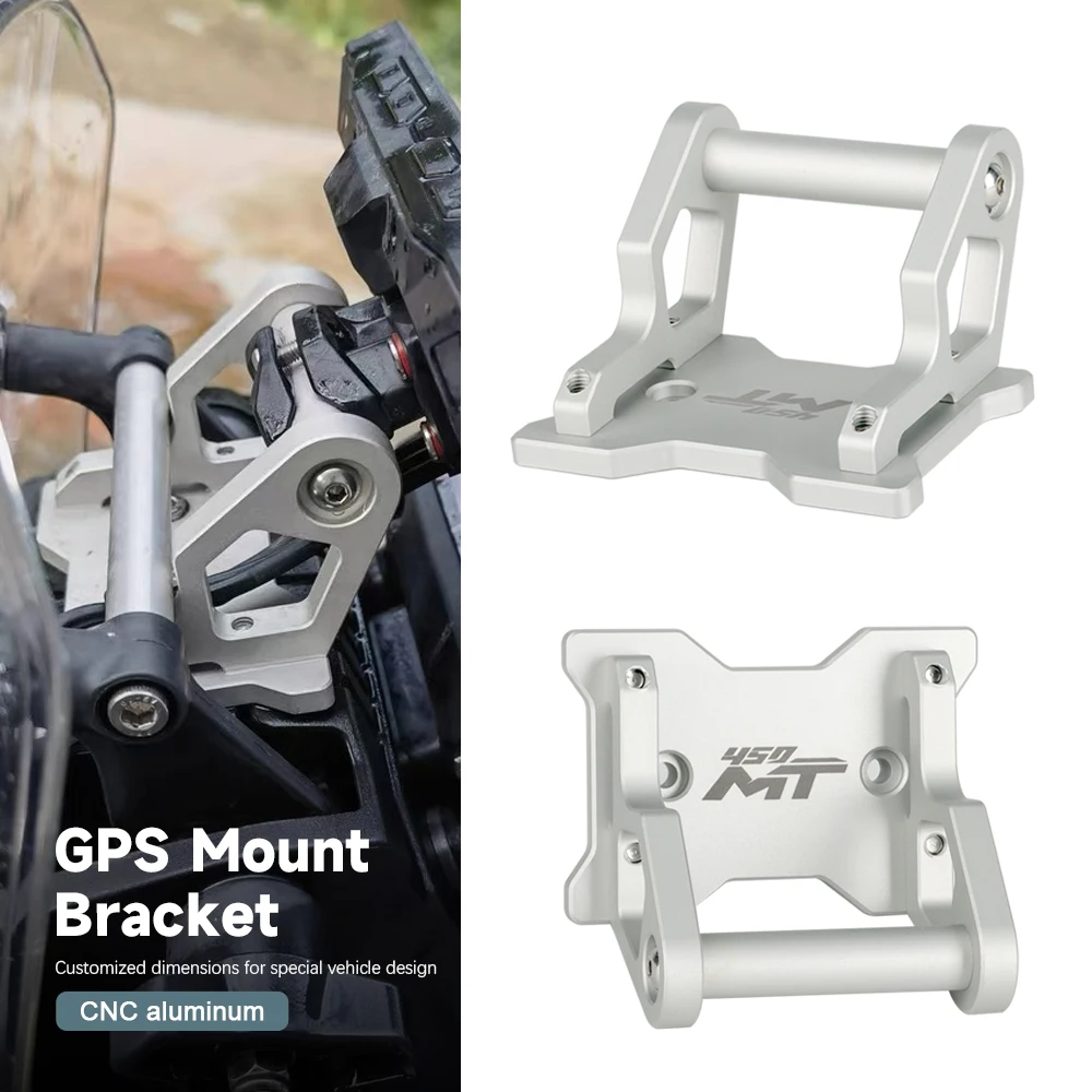 

Новинка для CFMOTO 450MT 450 MT 2024 2025, аксессуары для мотоциклов, GPS-держатель для телефона, подставка с ЧПУ, алюминиевый навигационный удлинитель, кронштейн