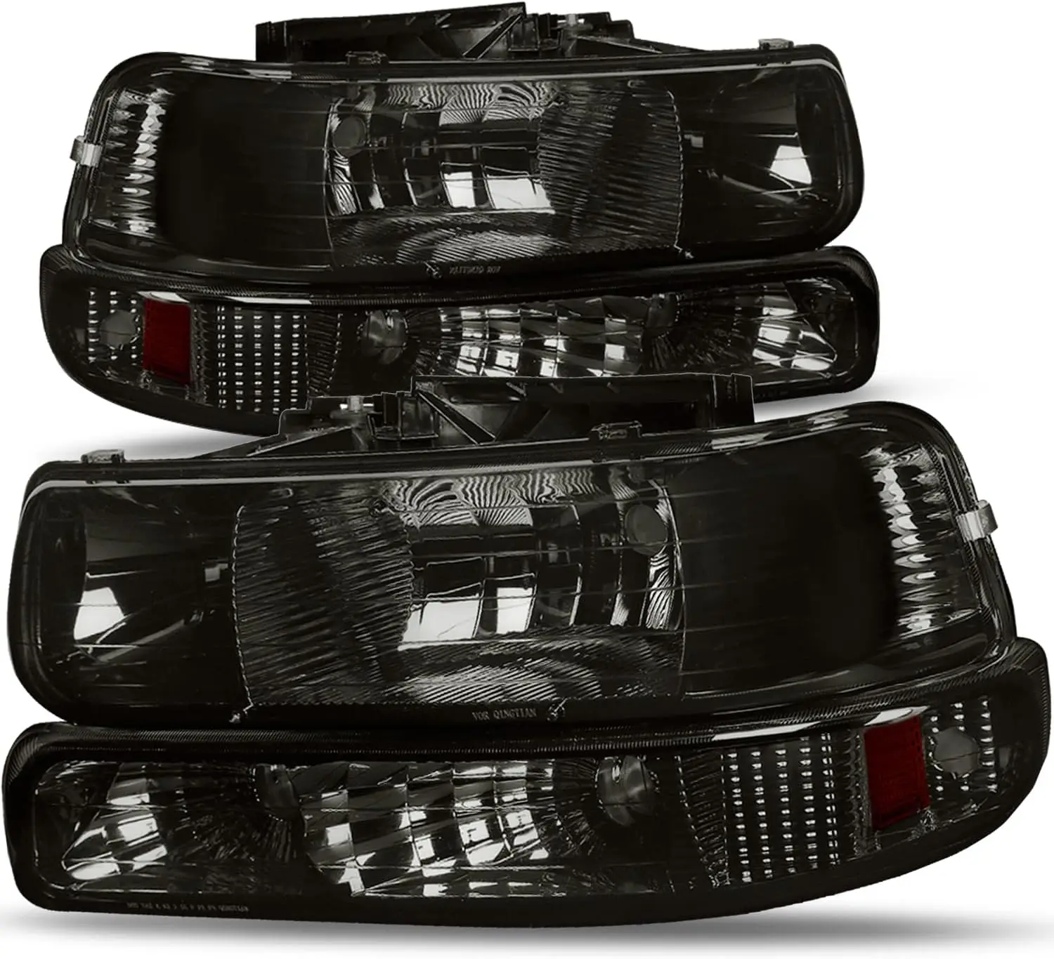 

Headlight and Bumper Light Combo Set Left Right Compatible with Silverado 1500 2500 3500 HD 1999-2002 Tahoe 2000-2006 Replacemen