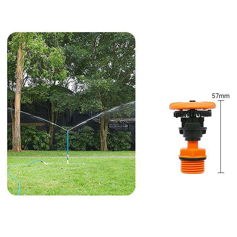 

360 Degree Rotating Watering Nozzle 1/2" Male Thread Automatic Rotation Sprinkler Garden Park Lawn Flower Vegetable Irrigation