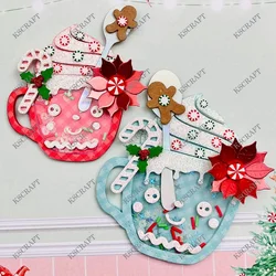 KSCRAFT Gingerbread Mug Shakers Cutting Dies Stencils for DIY Scrapbooking Decorative Embossing DIY Paper Cards
