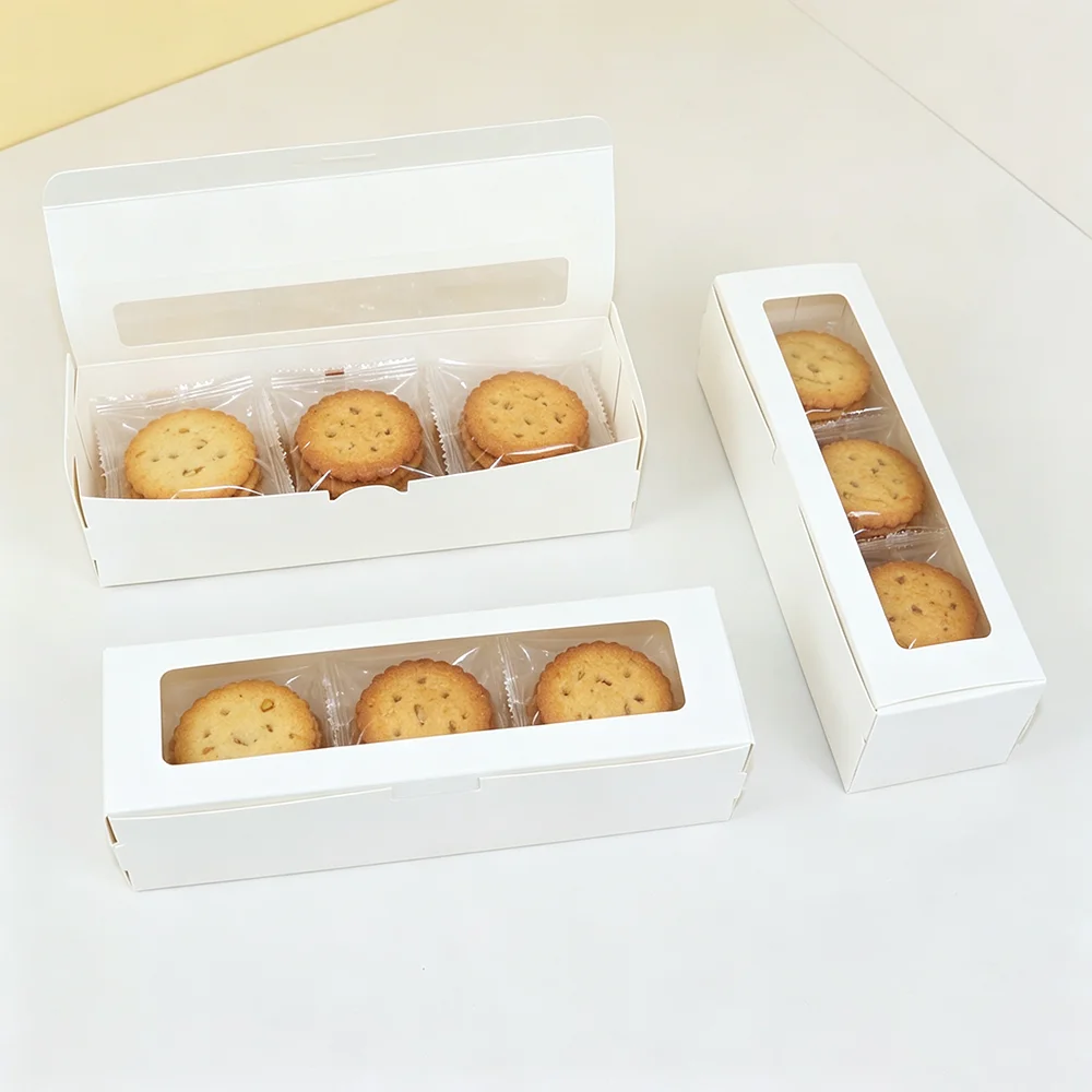 10/20pcs Kraft Paper Gift Boxes with Window