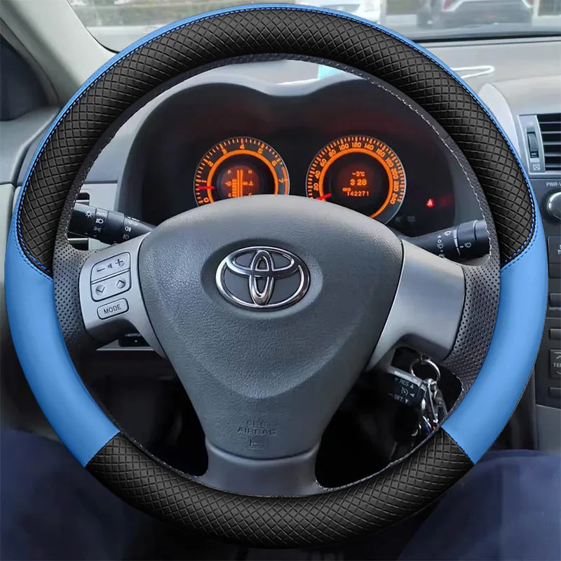Car Steering Wheel Cover Braid Artificial Leather For Toyota Corolla 2009-2013 Matrix 2009-2010 Auris 2007-2009 Auto Interior