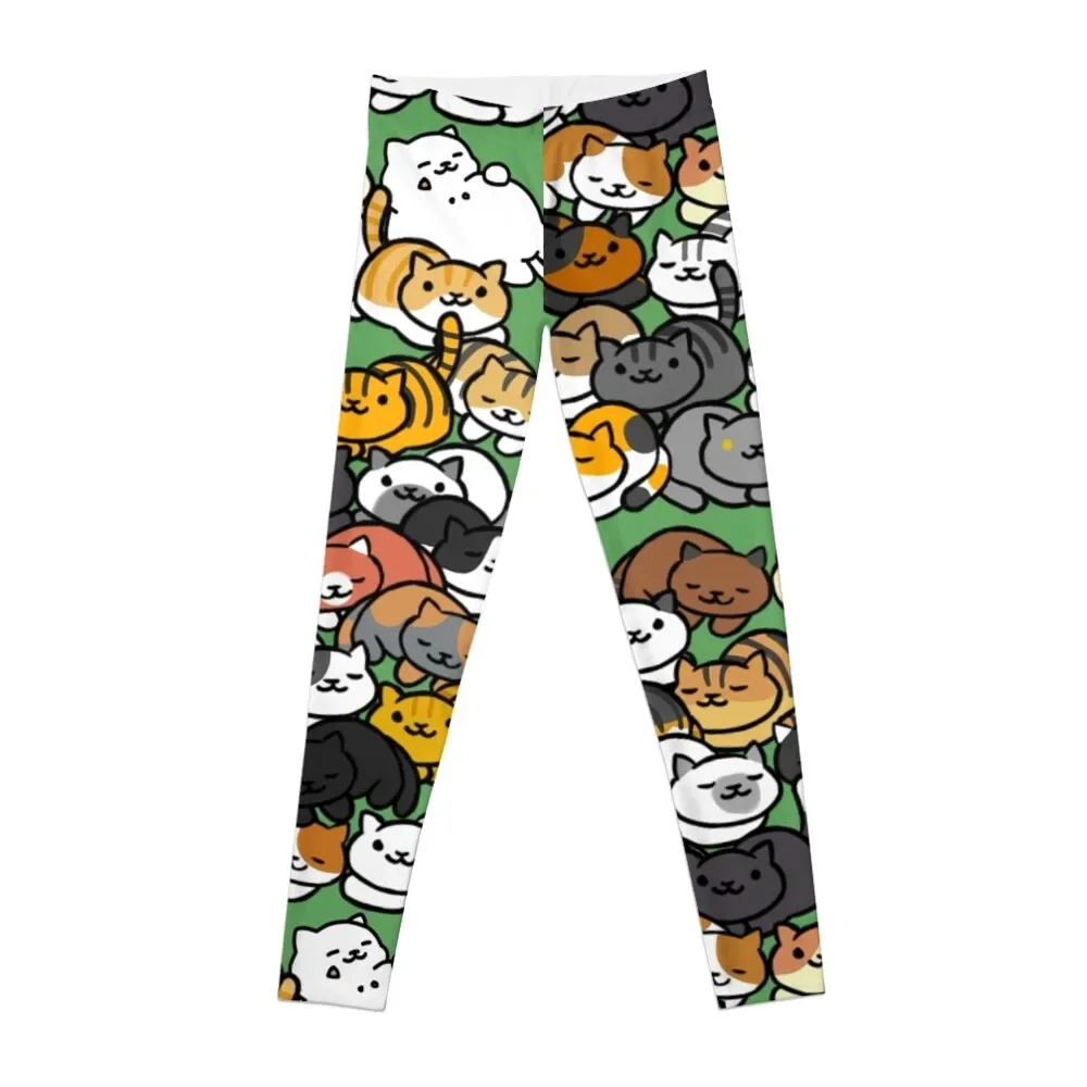 

Neko Atsume Sleepy Kitties Leggings gym clothing Women sportwear sportswear for gym Womens Leggings