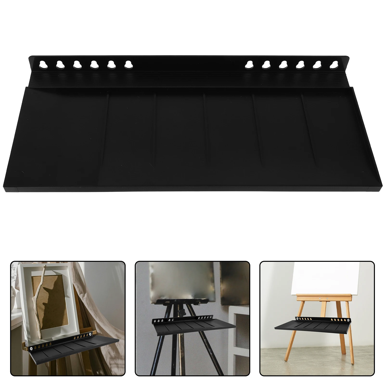 1 Set Easel Tray Lightweight Portable Easel Tray Shelf For Art Students - Stable Painting Tool Storage Rack Detachable Plate