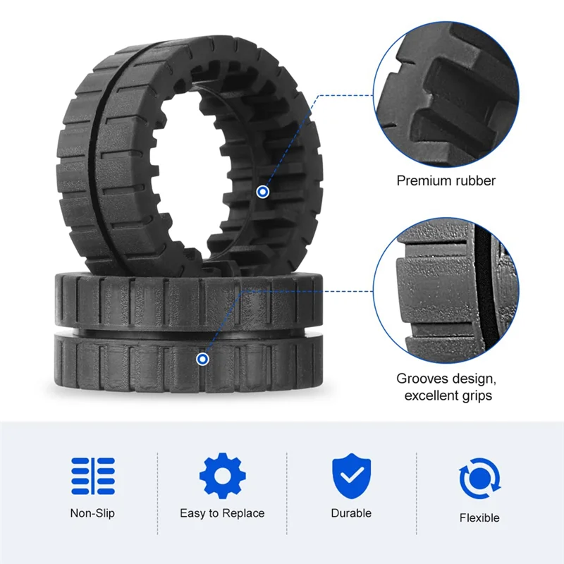 B47B-إطارات العجلات البديلة غير القابلة للانزلاق إطارات العجلات المطاطية لـ Irobot Braava Jet M6 (6110) (6012) (6112) (6113) ممسحة روبوت نهائية