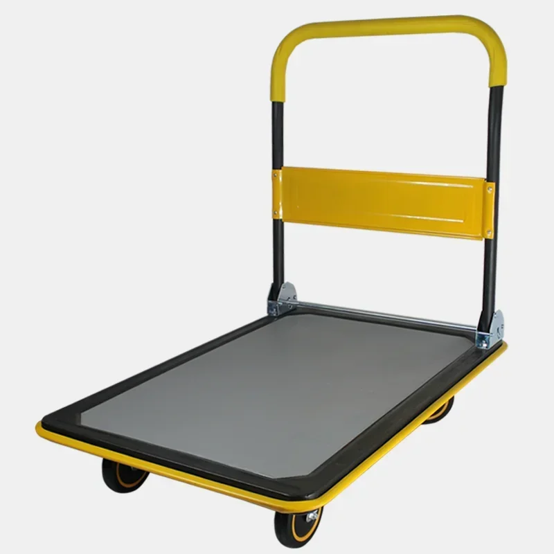 Folding trolley Four-wheel platform Steel folding trolley