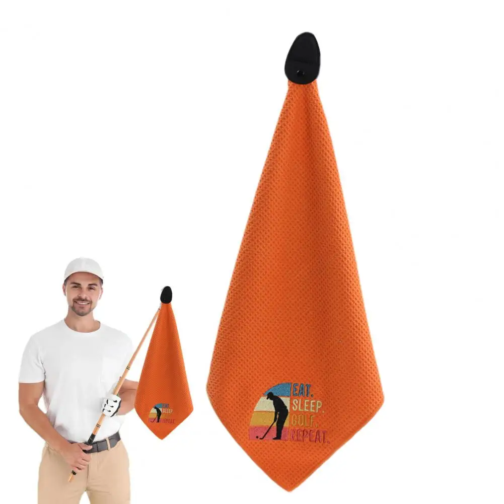 Soft Golf Towel Golf Towel with Magnet Quick Drying Magnetic Microfiber Golf Towel with Waffle Pattern Club Ball Cloth for Men