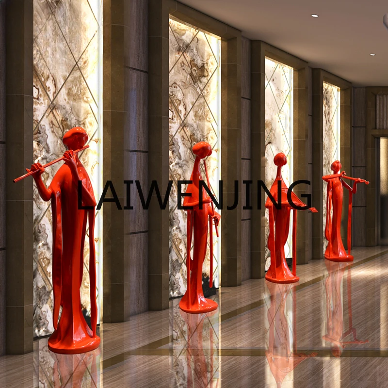 

Hotel Lobby Welcome Character Lady Sculpture Sales Office Large Floor Ornaments Villa Club Decoration Artwork