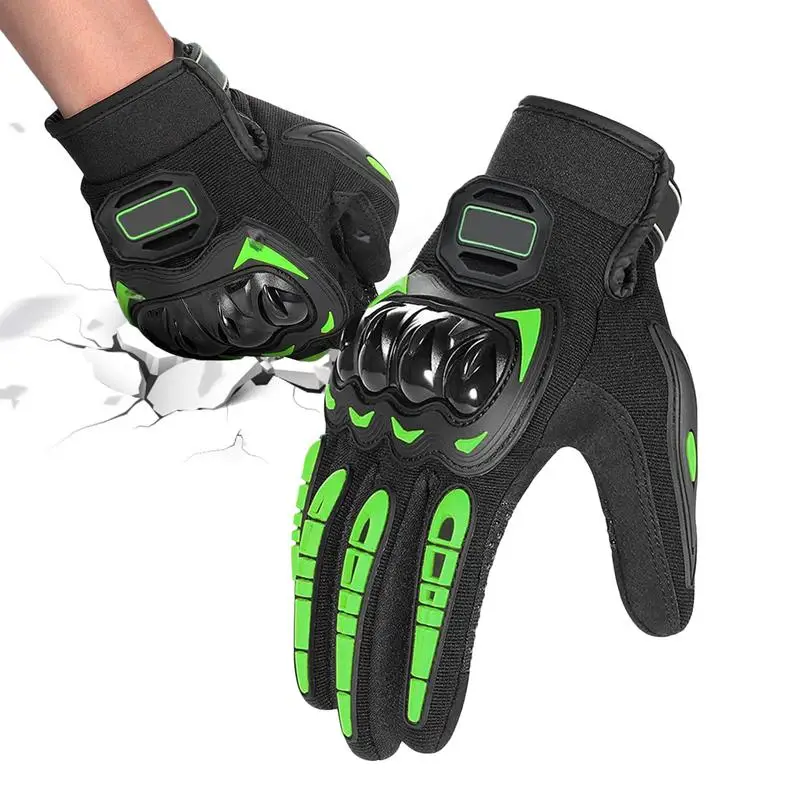 Motorcycle Riding Gloves Hard Shell ATV Gloves Full Finger Touchscreen Breathable Motorcycle Accessories Powersports Protective