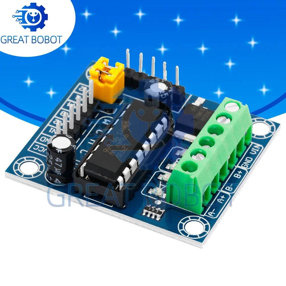 Mini 4-Channel Motor Drive Shield Expansion Board with L293D Module for High-Voltage and High-Current Applications For Arduino