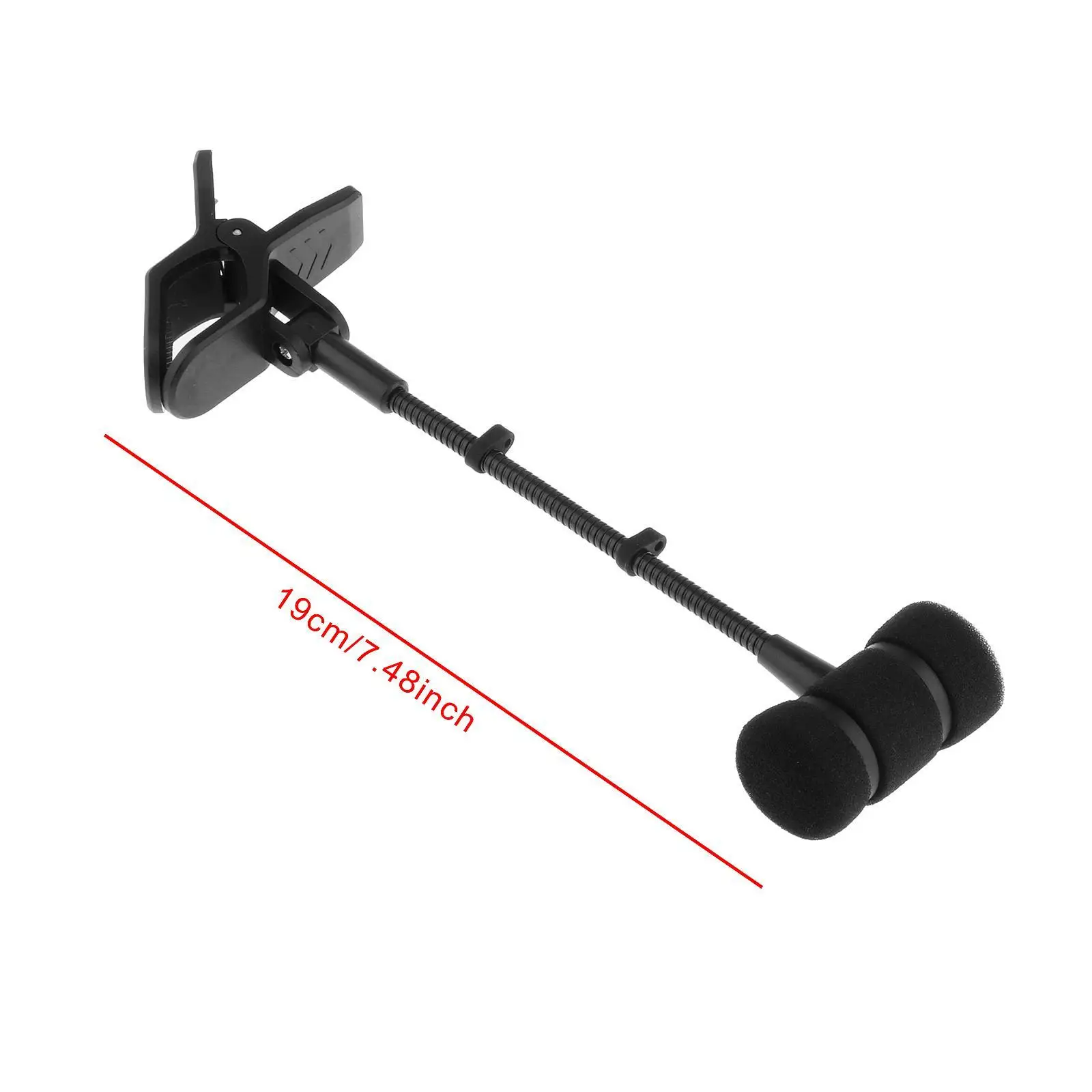 مشبك ميكروفون للآلات بدون ميكروفون ، ملحقات معدات الموسيقى ، دعم الميكروفون ، حامل الحامل ، مشبك ميكروفون ساكس موسيقي