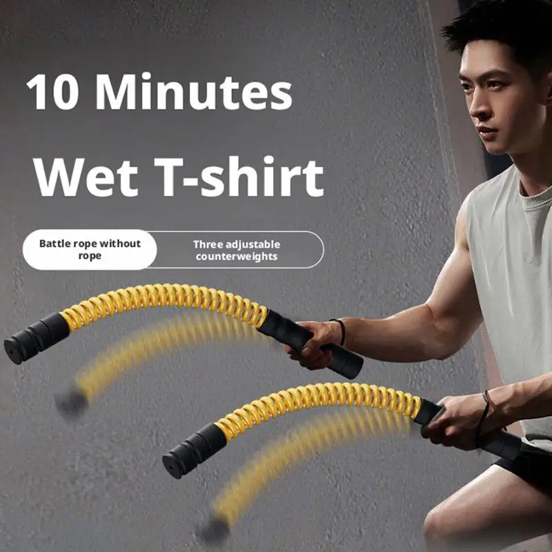 cordes-de-combat-sans-fil-pour-la-gym-a-domicile-–-corde-d'entrainement-lestee-portable-equipement-d'exercice-corporel-a-faible-impact-pour-hommes-et-femmes