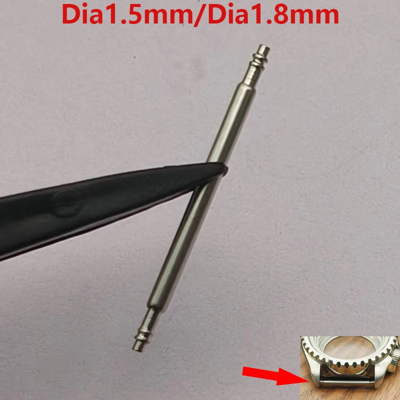 

10/20PCS Dia 1.5mm/1.8mm Spring Bars Strap Link Pins Fit 14mm 16mm 18mm 19mm 20mm 21mm 22mm 24mm 26mm 28mm Watch Band Spring Bar