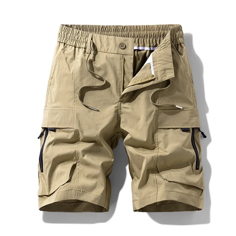 

Летние мужские повседневные шорты с несколькими карманами, шорты-карго, спортивные брюки для бега и тренировок, универсальные шорты до колена в стиле ретро