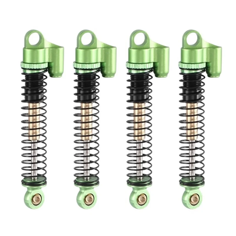 

A45F-4 шт., 53 мм, удлиненный металлический демпфер амортизатора для осевого SCX24 AX24 1/24, детали для обновления гусеничного автомобиля с дистанционным управлением, 2 зеленых SCX2596