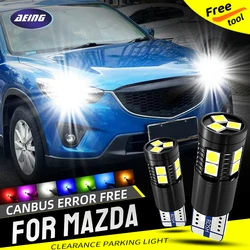 2×T10 W5W LED Clearance Marker Parking Lights Bulbs For Mazda 121/323/2 DY DE DH/3 BK BL BM BN/5/6 GG GH GY GJ GL/B-series/BT-50