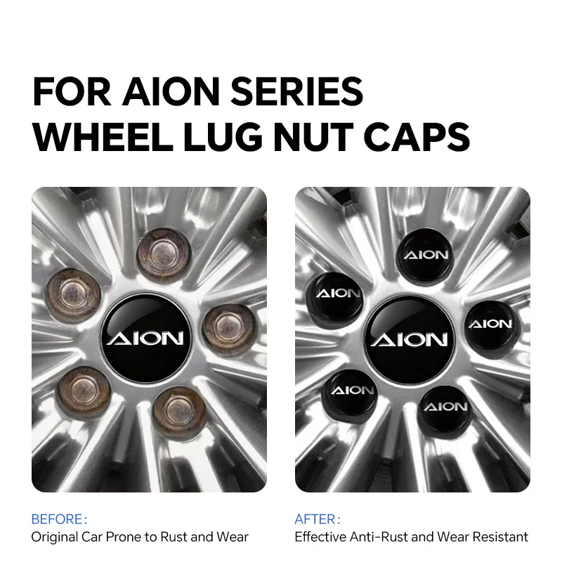

20PCS Tire Nut Caps For GAC AION V AION UT AION Y Plus AION ES HYPTEC HT Car Wheel Caps Bolts Car Wheel Lug Nut Tire Screw Cap