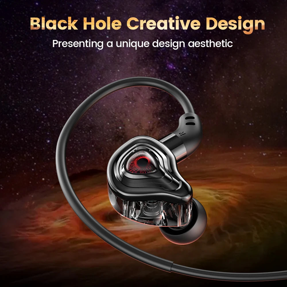 Auriculares con cable tipo C/3,5mm estéreo HiFi auriculares internos con cancelación de ruido auriculares deportivos para juegos con micrófonos duales