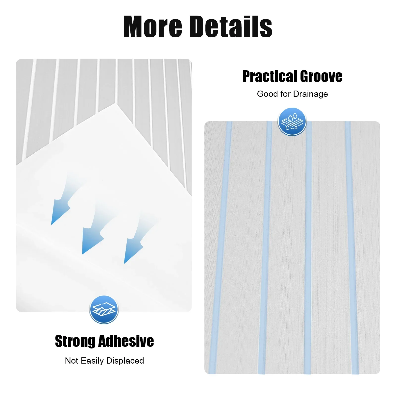 وسادة ذاتية اللصق لتزيين القارب، أرضيات القوارب البحرية مقاس 94.5 بوصة، ورقة تزيين من خشب الساج الصناعي من إسفنج EVA، سجادة يخت على سطح البحر