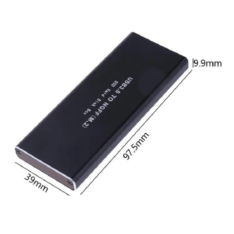 Ngff-外付けハードディスク,m.2ソリッドステート,5gbps ssd,冷却金属ハウジング,2230, 2242, 2260, 2280用usb3.0 pc,モバイルhddハウジング