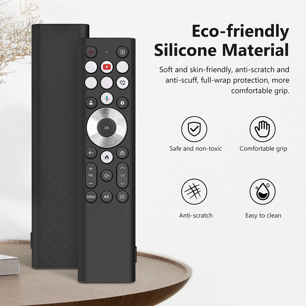 Silicone Protective Case for Hisense ERF6A80 ERF6G80H ERF6F80H TV Remote Controller Cover Shockproof Remote Protector Sleeve