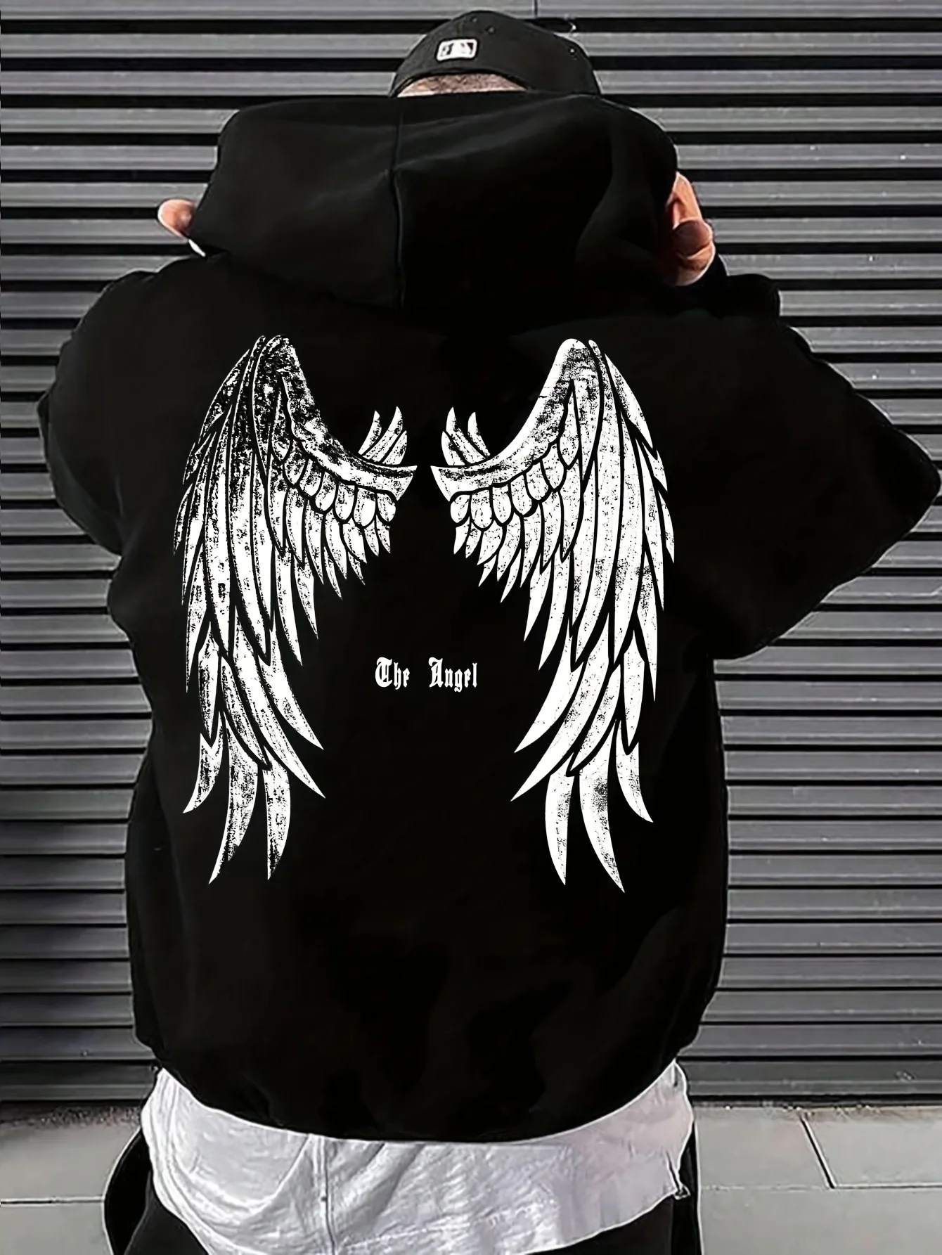

Wings Graphic Print Autumn and Winter Men's and Women's Hoodies Casual Loose Outdoor Street Sports Training Brand Fashion Trend