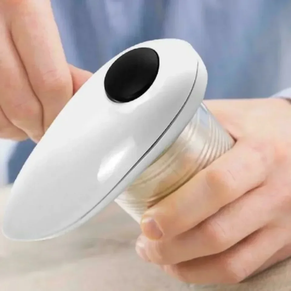 Electric Jar Opener Automatic Tin Can Open Machine Touch None Sharp Edges High Power Jar Tin Opener Kitchen Gadgets Can Openers, image 3