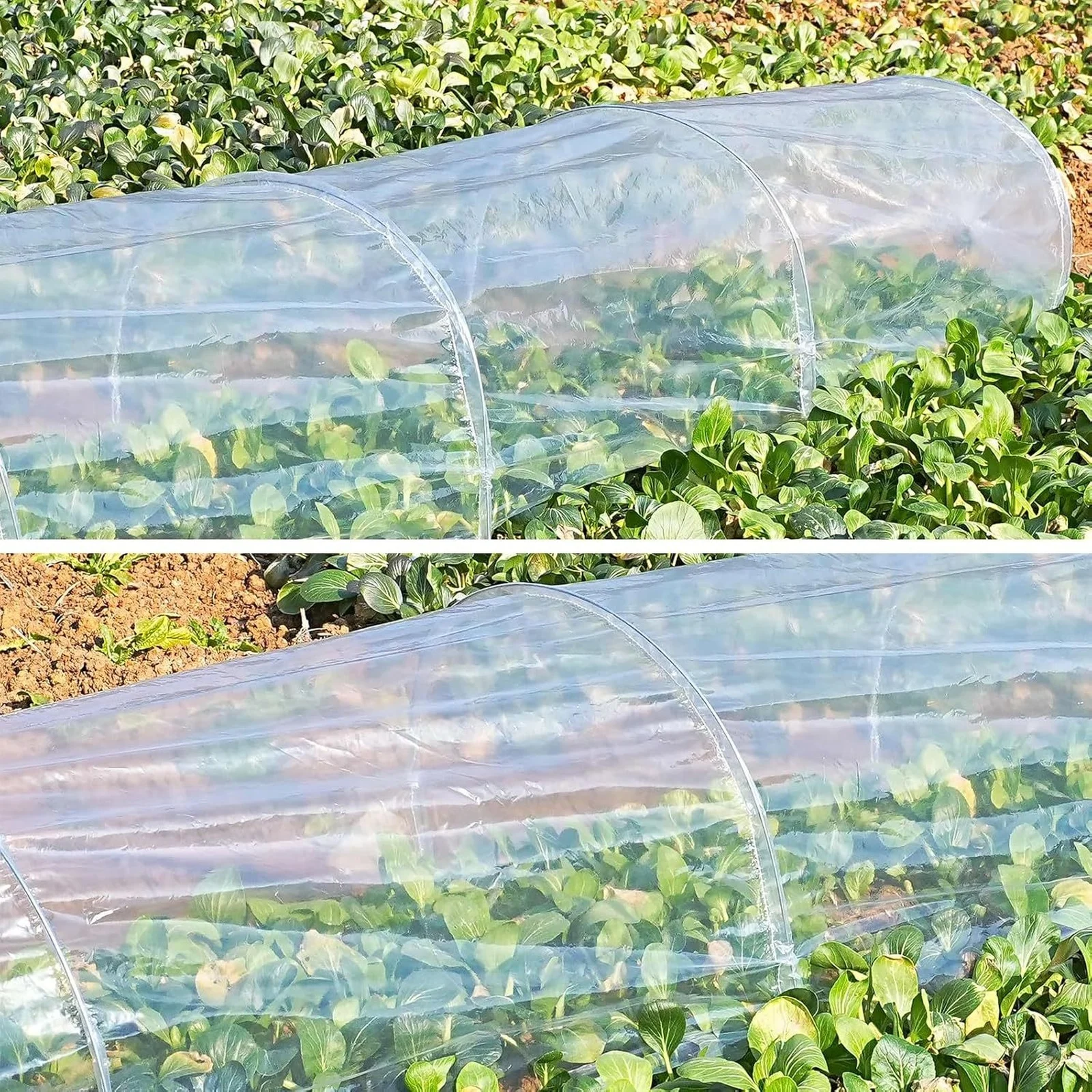 Outdoor Garden Greenhouse Tunnel Shade Net Cover Portable Cloche Hoops For Garden Courtyard Patio Farm Vegetable Plant Growing